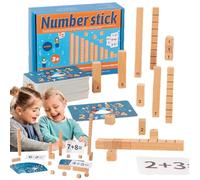 Counting Cubes, Mathematical Manipulants Kindergarten | Wooden Math Cubes Odourless Friendly Educational Toy | Math Teaching Materials to Improve Number of Maths