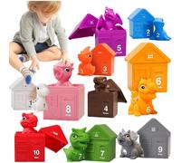 Counting Dinosaurs Toys,Silicone Safe Sorting & Stacking Toys | Fun Dinosaur Stacking Toys Toys for Birthday Christmas New Year