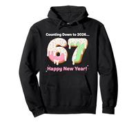 Counting Down To 2026 Happy New Year 2026 Matching 67 Meme Pullover Hoodie