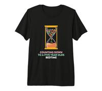 Counting Down to A Five Year Olds Bedtime Parent Premium T-Shirt