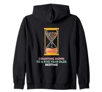 Counting Down To A Five Year Olds Bedtime Parent Zip Hoodie