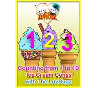 Counting from 1 to 10 Ice Cream Cones with The LuvBugz