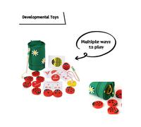 Counting Ladybugs Toddlers Wooden Educational Learning Toy Math Preschool Kids