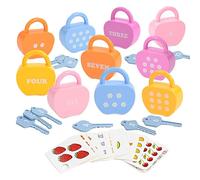 Counting Locks Learning Game - Interactive Number Matching Locks With Keys, Promotes Hand-Eye Coordination And Problem Solving Skills | Perfect For Preschool Play Time