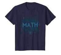 Counting Math Teachers Appreciation Mathematical Symbols T-Shirt, Kids, Navy, 10 Years