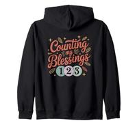 Counting My Blessings 1 2 3 Zip Hoodie