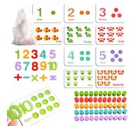 Counting Peg Board for Kids - Wooden Math Learning Toy,Preschool Counting Toys,for Kindergartener Preschool Kid Homeschool Classroom Boys Girl