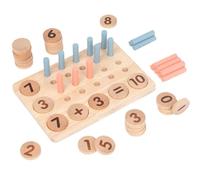 Counting Pegboard - Creative Learning Toy, Practical Number Recognition Style, Sturdy Wooden Base, Interactive Sorting Activity | E