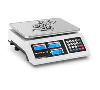 Counting Scale 6 kg / 0.1 g 22.8 x 28 cm Battery 80 h 3 LCD - Counting Scales by Steinberg Systems Silver,White