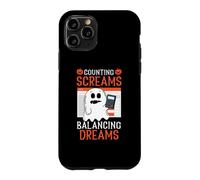 Counting Screams Balancing Dreams Accountant Halloween Case for iPhone 11 Pro