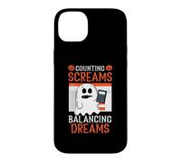 Counting Screams Balancing Dreams Accountant Halloween Case for iPhone 14 Plus