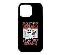 Counting Screams Balancing Dreams Accountant Halloween Case for iPhone 14 Pro Max