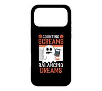 Counting Screams Balancing Dreams Accountant Halloween Case for iPhone 17 Pro Max