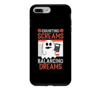 Counting Screams Balancing Dreams Accountant Halloween Case for iPhone 7 Plus/8 Plus