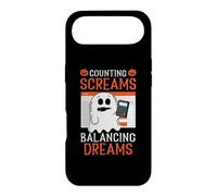 Counting Screams Balancing Dreams Accountant Halloween Case for iPhone Air