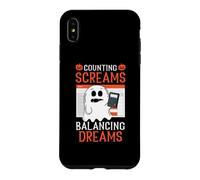 Counting Screams Balancing Dreams Accountant Halloween Case for iPhone XS Max