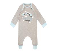 Counting Sheep Baby Sleepsuit Harry Bear Grey 6-9 m