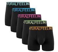 Counting Stars Men's Cotton Spandex Breathable Boxer Shorts S M L XL XXL, C: 5 Pack, L