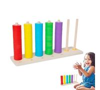 Counting Stick, Wooden Abacus Toy, 28.8x7.5x14.2cm Stand with Strong Frame, Arithmetic Device with Easy Setup, Household Supply Accessory for Math Learning Classroom Teaching Home Educational Activity