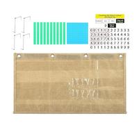 Counting The Days Pocket Chart | with 4 Hooks Magnetic Base Ten,Counting Caddie Pocket Charts - for Primary Schools Kindergartens Home Education Nurseries Classroom Bulletin Board