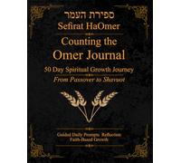 Counting the Omer Journal: A 50-Day Spiritual Growth Devotional from Passover to Shavuot-Dark Black Cover