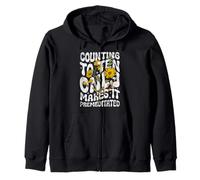 Counting to Ten Only Makes it Premeditated Funny Sarcastic Zip Hoodie