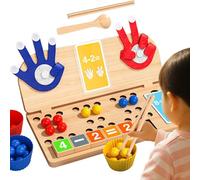 Counting Toys,Fine Motor Clips,29.7x15.4x3.5cm, Bead Color Sorting Game, Preschool Learning Activities, Counting,Practice,for 3-5 Years Old,Boys & Girls
