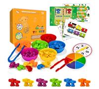 Counting Toys for Kids, Animal Koala Counters w/Activity Cards for Playing Snakes and Ladders, Ludo Board Games, Math Learning Manipulatives, Early Development Toys for Preschool Toddlers
