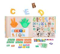 Counting Toys, Preschool Learning Game, 10.24x9.57in Educational Activity Cards, Colorful Authentic Materials, Fun Skill Building Design for Kids, Boys, Girls, Preschool, Kindergarten, Classroom