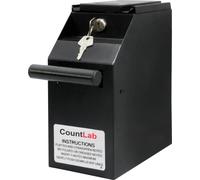 CountLab SS102 Under Counter POS Money Drop Box Safe Under Counter Security (Black)