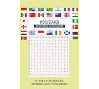 Countries and Nationalities Word Search: Fun Educational Puzzle Book for Learning Geography, Countries, and Nationalities for All Ages