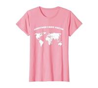 Countries i Have Visited Color Yourself T-Shirt, Women, Pink, X-Small