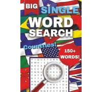 Countries Of The World One-Word Word Search Puzzle Book: Easy to Read Print about Countries, Regions, Locations, and More | 6x9 Inches, 112 Pages, 50+ Puzzles ... Gift for Holidays or Vacations