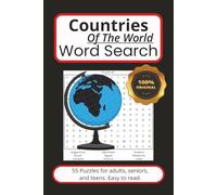 Countries of the World Word Search Puzzle Book: Fun and Educational Travel-Inspired Geography Puzzles for All Ages | 450+ Countries to Discover and ... Large Print | 6x9 inches | 110 Pages