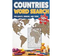 Countries Word Search Puzzle Book: Word Searches with Easy-to-Read Print About Countries, Capital cities, Travel and More | 6x9 inches, 110 pages | 50+ ... Gift for Vacations, Holidays and Free Times