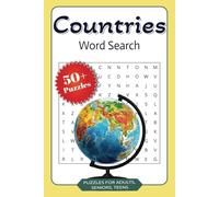 Countries Word Search Puzzle Book: Word Searches with Easy to Read Print about Countries, Capitals and More | 6x9 inches, 110 pages | 50+ Puzzles ...Gift for Vacations, Holidays and Free Times