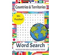 Countries Word Search Puzzle Book: Word Searches with Easy to Read Print about Countries, Cities, Geography and More | 6x9 inches, 110 pages | 50+ Puzzles | Gift for Vacations, Holidays and Free Time