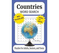 Countries Word Search Puzzle Book: Word Searches With Easy to Read Print About Countries, Geography, Around The World, and More | 6x9 Inches, 110 ... Gift for Vacations, Holidays and Free Time