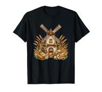 Country Bakery Windmill Fresh Bread Wheat Loaf T-Shirt