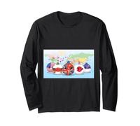 Country Balls from USA UK Japan Long Sleeve T-Shirt