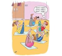 COUNTRY CARDS DONT FART PILATES HUMOUR BIRTHDAY CARD 10906HB