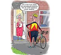 COUNTRY CARDS HUMOUR LYCRA PETITION BIRTHDAY CARD - 10796HB