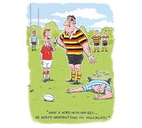 COUNTRY CARDS HUMOUR ROUGH RUGBY BIRTHDAY CARD 10897HB