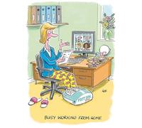 COUNTRY CARDS HUMOUR WORKING FROM HOME BIRTHDAY CARD 10899HB