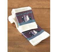 Country Cats Hand Towels for The Bathroom or Kitchen - Set of 2 Red