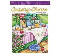 Country Charm Coloring Book: 100 Relaxing Color by Number Pages Featuring Quaint Picturesque Scenes and Idyllic Rural Life for Adults