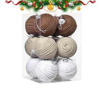 Country Christmas Tree | 12 Pieces Cotton Drawstring Decoration Handmade In Rustic - Christmas Tree Decoration,For Bathroom Bed House Corridor School Office Holiday Birthday Party