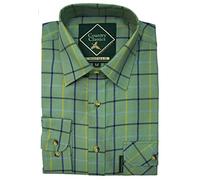 Country Classics Mens Country Shirt- Lingfield Sage/Blue - S