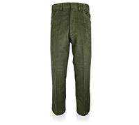 Country Classics Mens Moleskin 100% Cotton Trouser Hunting Walking Fishing Country Clothing (Moss Green - 36 - Regular)