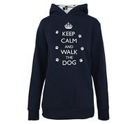 Country Classics Printed Hoodies Sweatshirts XS-XL - Print: Keep Calm and Walk THE Dog, Size: Small Pullover Sweater